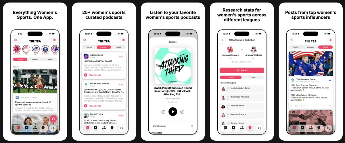 Bet on Her app screenshots